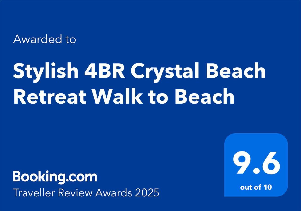 Stylish 4Br Crystal Beach Retreat Walk To Beach Bolivar Peninsula المظهر الخارجي الصورة